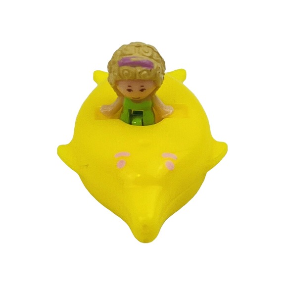 Vtg Bluebird Polly Pocket Doll Yellow Fish Replacement Only‎ Bathtime Soap Dish - Picture 1 of 7